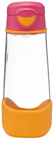 Sport fľaša na pitie 600 ml - ružová/oranžová