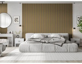 Mexen Lam-F, akustické stenové lamely 275 × 30 cm, plstený podklad 8 mm, technická dyha, bambus prírodný, S105-275307-3015-011