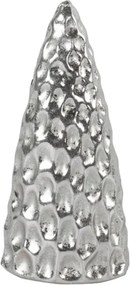 Vianočná dekorácia stromček SILVER LIGHTS 12 cm, strieborný