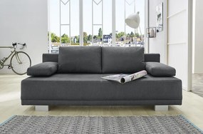 Rozkladacia pohovka Luzio, tmavo šedá látka