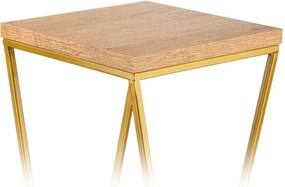 STOJAN NA KVETINÁČ LOFT6 40X24X24 CM ZLATÁ/HNEDÁ