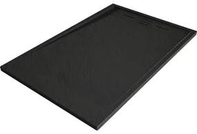 Mexen Amon, SMC obdĺžniková sprchová vanička 130 x 90 cm, čierna, 4F709013