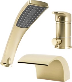 Rea Riven, 3-otvorová vaňová batéria, zlatá matná, REA-B0494
