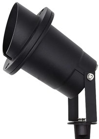 Exteriérové zapichovacie svietidlo Vilo, 1x čierne hliníkové tienidlo