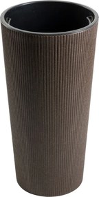PLASTOVÝ KVETINÁČ URBANIKA ECO 57X29,5 CM TMAVOHNEDÁ