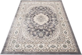 Koberec Dubai CHU 6956A – sivý obdĺžnikový koberec z polypropylénu Rozmer: 80x150 cm