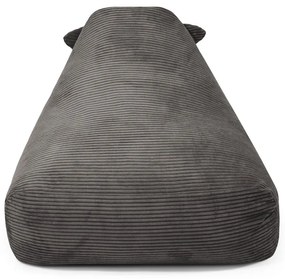 Modrý menčestrový detský sedací vak Snug 80 Dragon – SLOWDOWN