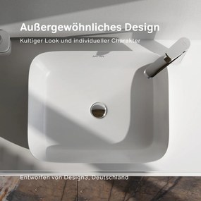 Pultové umývadlo 51 AM.PM Func MFAWCC10510WG biele lesklé