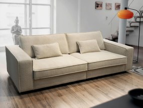 XXXLutz VEĽKÁ POHOVKA, plast, textil, kompozitné drevo, béžová MID.YOU - Sedačky - 000694009503
