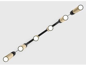 Jupiter 2008 - Luster na lanku ALAS 6xGU10/10W/230V zlatá/čierna