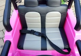 LEAN CARS Elektrické autíčko Jeep S2388 ružové 4x45W