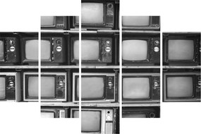 Obraz - Retro televízie (150x105 cm)
