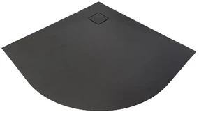 Cagliari Black 80x80x2,6 cm Kruhová, SMC sprchová vanička