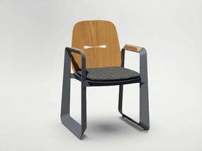 Garden Line Hliníková stolička „THOMPSON“ sivá 62 x 56 x 89 cm *4119