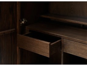 Tmavohnedá skrinka 90x130 cm Latina – Unique Furniture