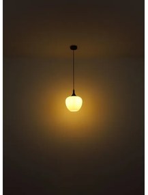 Globo 15548H1C - Luster na lanku MAXY 1xE27/60W/230V biela/hnedá