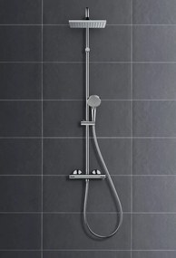 Hansgrohe Vernis Shape, Sprchový systém 230 1jet s termostatom, čierna matná, HAN-26286670