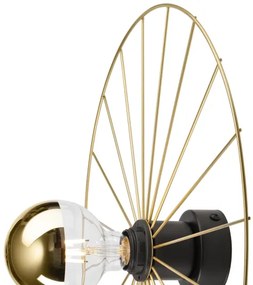 Nástenné svietidlo MONTANA 1xE27/15W/230V pr. 45 cm zlatá