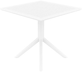Stôl Sky 80 - v74 x 80 x 80 cm - Biela