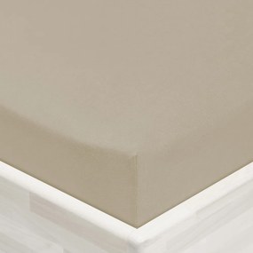 Jersey napínacie prestieradlo JR-027 Sivohnedé 90 x 200 - výška 20 cm