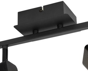 Moderné stropné svietidlo čierne vrátane LED 2-svetlo - Nola