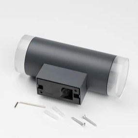 Brilagi - LED RGBW vonkajšie nástenné svietidlo MATERA 2xGU10/4,8W/230V antracit IP54