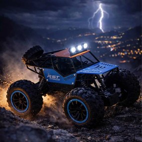 KIK RST Offroader Climbing Rover – RC terénne auto s diaľkovým ovládaním a LED svetlami