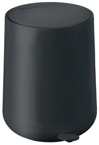Čierny pedálový plastový odpadkový kôš 5 l Nova – Zone