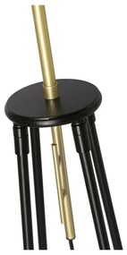 Stojacia lampa TEGOLA 1xE27/60W/230V čierna/zlatá