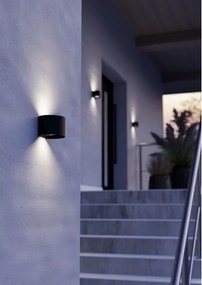 Eglo 901844 - LED vonkajšie nástenné svietidlo CALPINO 2xLED/2,8W/230V IP54 čierna