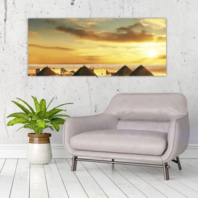 Obraz - Chatrče na púšti (120x50 cm)