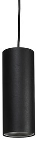 Design hanglamp zwart incl. rail adapter 1-fase - Slimline Tubo