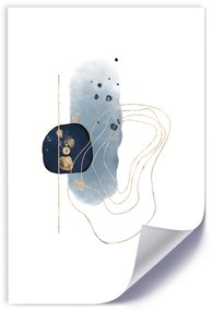 Gario Plagát Tvary a línie abstraktné Farba rámu: Bez rámu, Veľkosť: 20 x 30 cm