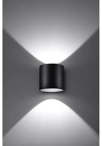 Čierne nástenné svietidlo Nice Lamps Roda