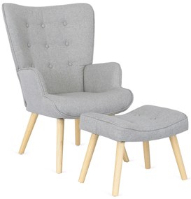 PROXIMA.store - Moderné kreslo LOZANO 2 FARBA: sivá