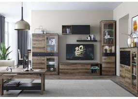 Nástenná polica LANDU 6x80 cm dub kláštorný