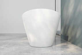 Erga Iris, voľne stojaca vaňa 160x75 cm + odtoková zátka, biela lesklá, ERG-IRIS-160075-WH-WH