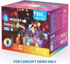 Aigostar - LED Vonkajšia dekorácia 372xLED IP44 studená biela motýľ