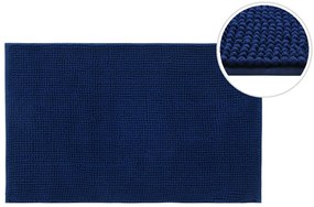 BISK Erga Basic, kúpeľňová predložka 80x50 cm, model 6 Chenille Rolled, tmavá modrá, ERG-08689