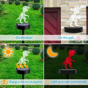 3Dmix 3DL-SL005 – 3D LED nočná lampa - Velociraptor (Solar)