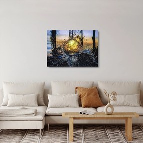 Sklenený obraz vody (70x50 cm)