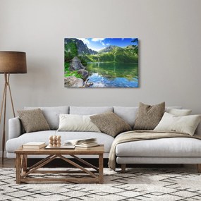 Obraz jazera v Tatrách (90x60 cm)
