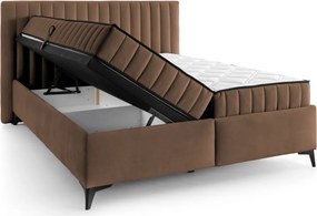 Posteľ Joy 160x200 cm, whisky hnedá látka