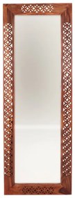 Zrkadlo Mira 60x170 indický masív palisander Svetlomedová