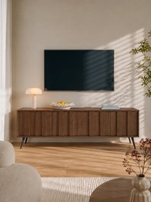 TV skrinka Flaro 184 cm s osvetlením - dub dunin