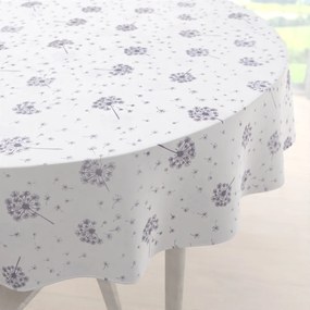 Biante Bavlnený okrúhly obrus Sandra SA-189 Odkvitnuté púpavy Ø 100 cm