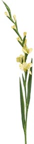 Umelý kvet Gladiol žltý 128 cm