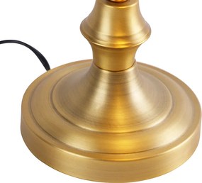 Inteligentná bankárska lampa bronzová s jantárovým sklom vrátane WiFi A60 - Banker