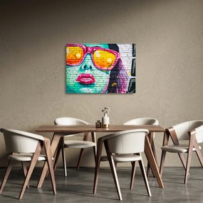 Sklenený obraz - Graffiti (70x50 cm)