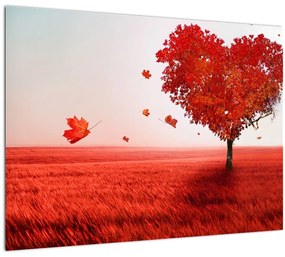 Sklenený obraz - Strom lásky (70x50 cm)